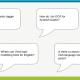 4 text bubbles. They read, "Is there a semantic tagger for Welsh", "How do I do OCR for Scottish Gaelic",  "Where can I find topic modelling tools for English?" "Is there a corpus of Irish-language social media posts" and in the corner is the CLARIN logo
