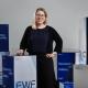 Isabella Fritz behind a podium that says FWF