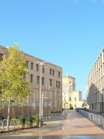 View of the Radcliffe Observatory in between the Schwarzman Centre for the Humanities and the Mathematical Institute