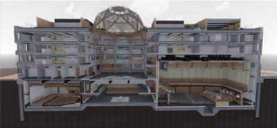 Cross-section of the Schwarzman Building