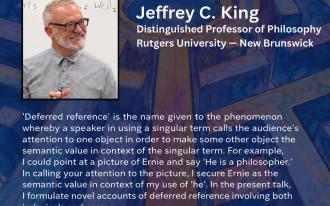 Poster for 'Deferred Reference' by Jeffrey C King on 9th November 2026